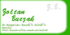 zoltan buczak business card